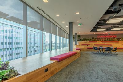 Systèmes stores enrouleurs, SG 4910, Versascreen 1-10%, Virgin Money, Glasgow, Scotland, United Kingdom