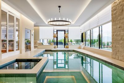 Systèmes rideaux drapés, SG 2360, Colorama 2, Villa at the lake, Lucerne, Switzerland