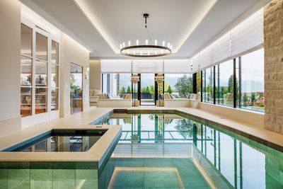 Systèmes rideaux drapés, SG 2360, Colorama 2, Villa at the lake, Lucerne, Switzerland