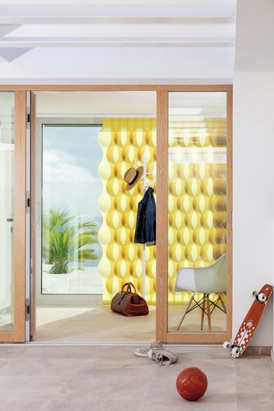 Systèmes de rideaux à bandes verticales, SG 2960, Multi Visio, Casa Violi, Mallorca, Spain, Vertical Waves