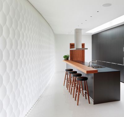 Systèmes de rideaux à bandes verticales, SG 2950, Multi Visio, Room shot "Highgate Home", London, UK, Vertical Waves