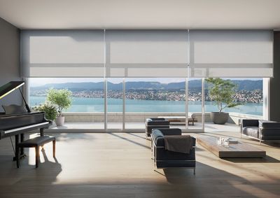 Rollo-Systeme, SG 4970, Colorama Acoustic Multicolour, Roller blind with box, recess