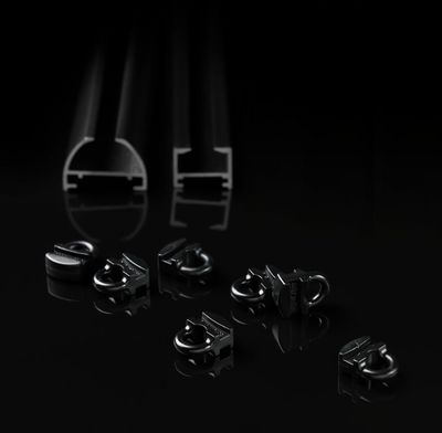 Systèmes de rideaux, SG 6010, Black curtain tracks