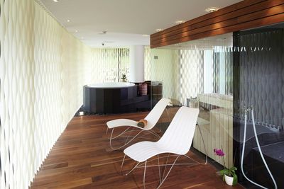 Vertikal-Lamellen, SG 2910, Multi Visio, Room shot "Private Residence", Switzerland, Vertical Waves