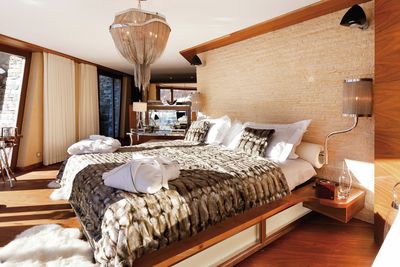 Vorhang-Systeme, Colorama 2, Room shot "Chalet Peak", Zermatt, Switzerland