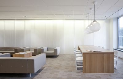 Flächenvorhang-Systeme, SG 2700, Colorama 1, Room shot "DLA Piper",Amsterdam, the Netherlands