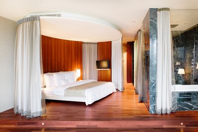 Vorhang-Systeme, Customer Fabrics, Room shot "Hotel Park Weggis", Switzerland