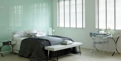 Horizontal-Jalousien, SG 8960, Wood slats, 50mm Soft White, Mystery tape