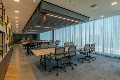 Vorhang-Systeme, SG 5600, Colorama 1, Virgin Money, Glasgow, Scotland, United Kingdom