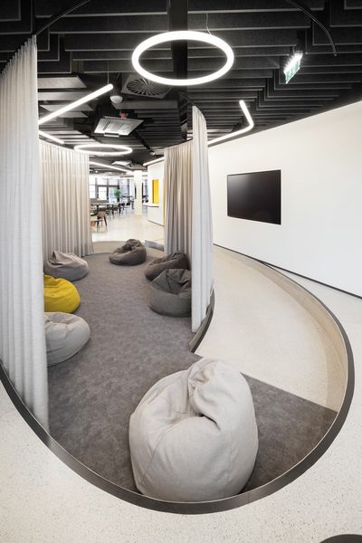 Systèmes de rideaux, SG 6100, Colorama 2 Multicolour, HUBB Biologiezentrum Universität Wien, Vienna, Austria