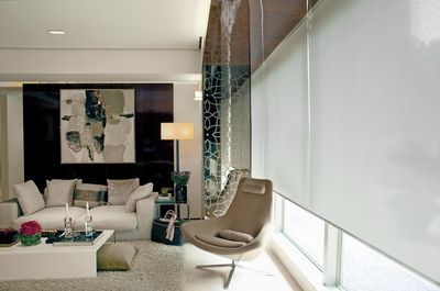 Systèmes stores enrouleurs, Customer Fabrics, Room shot "Residence 8", Shanghai, China