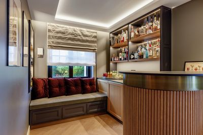 Systèmes rideaux drapés, SG 2320, Colorama 2, Villa at the lake, Lucerne, Switzerland