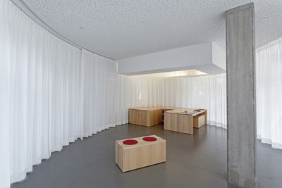 Systèmes de rideaux, SG 5600, Colorama 2, Room shot "Catholic University Community", Klagenfurt am Wörthersee, Austria