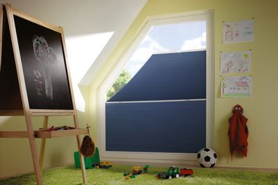 Systèmes de stores plissés, SG 8500, DUETTE® Fixé Unix Dark, Col 20076, BB80