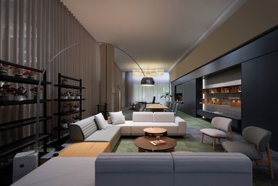 Tringles à rideaux à tirage électrique, SG 5600, Colorama 1, UFOU Showroom, Shanghai, China