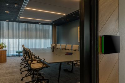 Vorhang-Systeme, SG 5600, Colorama 1, Virgin Money, Glasgow, Scotland, United Kingdom